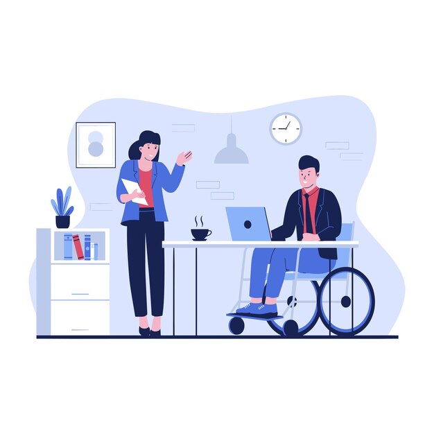 Vector business concept team metaphor people connectingvector illustration flat design style symbol of