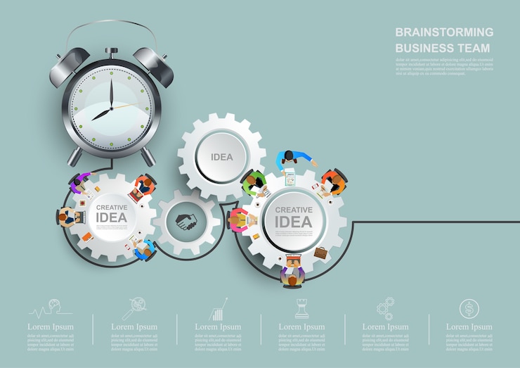 Vector  business concept for teamwork
