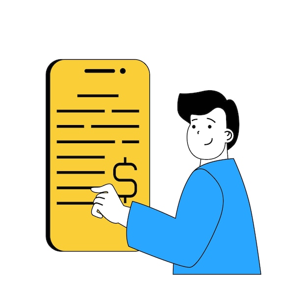 웹용 플랫 디자인의 만화 사람들과 비즈니스 개념 투자 및 수익 창출 전략에 대한 예산을 계산하는 사람 소셜 미디어 배너 마케팅 자료에 대한 벡터 그림