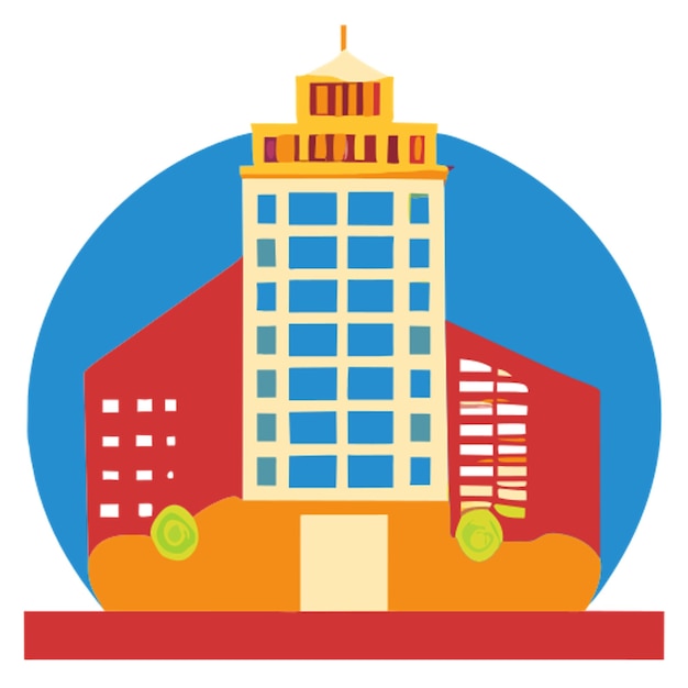 Vector business condominium icon