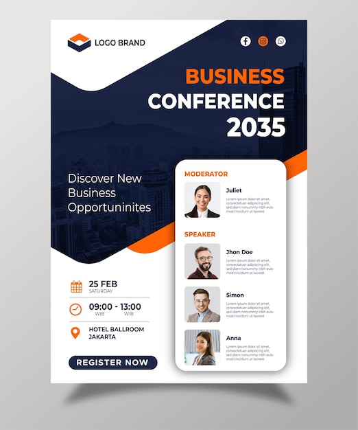 Бизнес-конференция Брошюра Flyer01