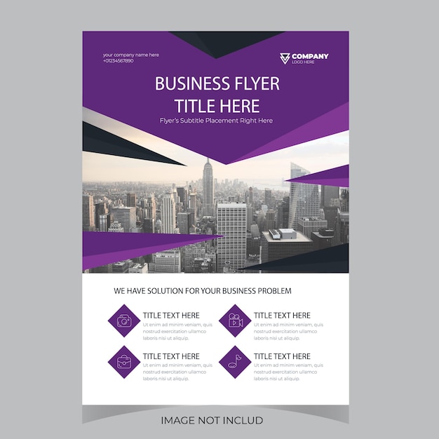 Business conference flyer template or online live webinar and corporate Business flyer leaflet