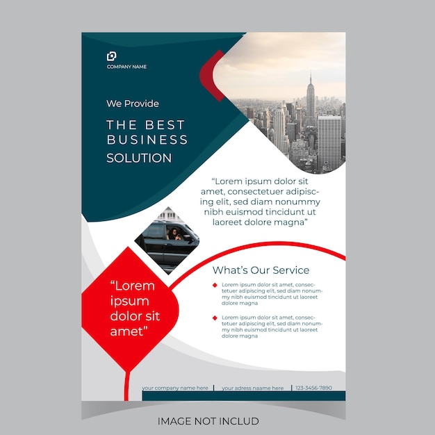 Business conference flyer template or online live webinar and corporate Business flyer leaflet