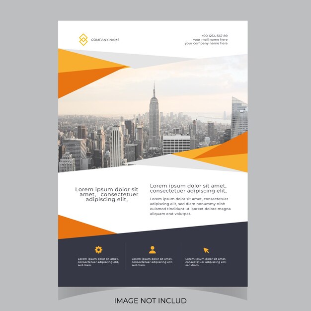 Business conference flyer template or online live webinar and corporate Business flyer leaflet