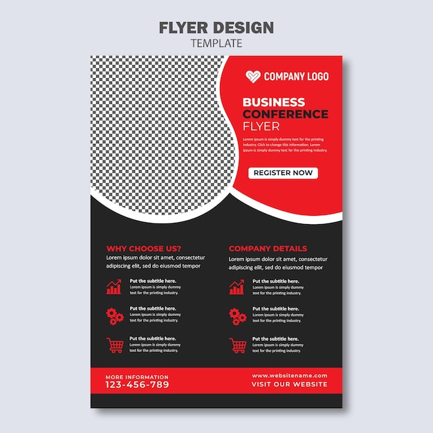 business conference flyer template