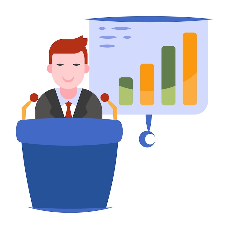 Vector business conference icon editable vector