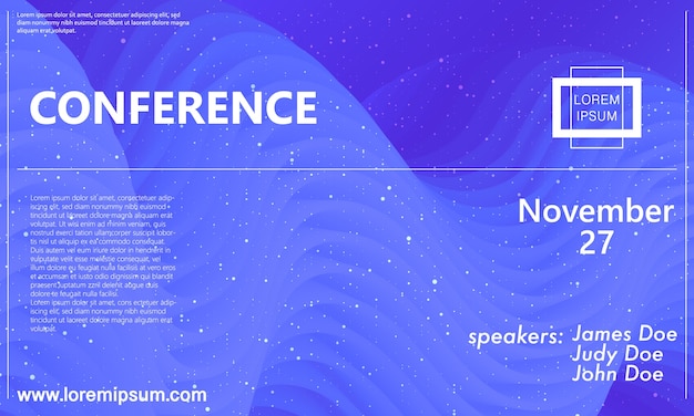 Vector business conference template