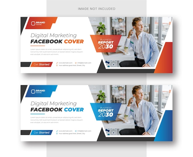 Business conference web banner template