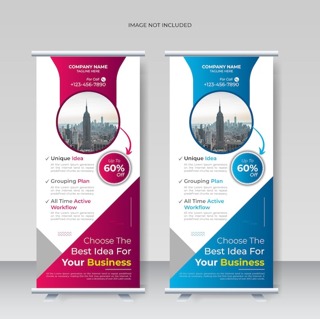 business construction indoor xbanner roll up banners x banner template design