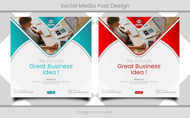 Дизайн постов в социальных сетях агентства бизнес-консультантов