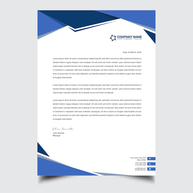 Business and Consulting Company Letterhead Design Template