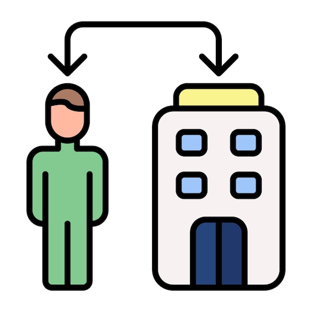 Business To Consumer Flat Illustration