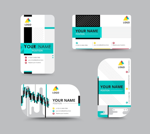 Business contact card template