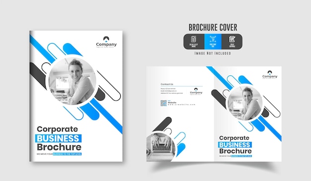 Business or corporate brochure cover page design