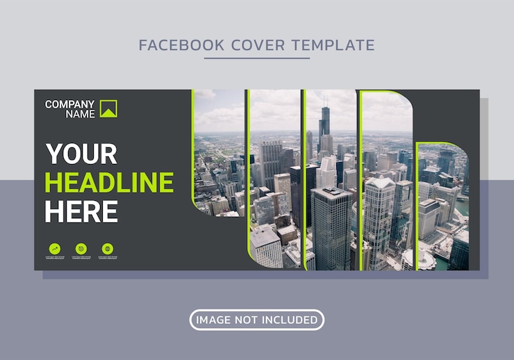 Вектор деловой корпоративный дизайн обложки facebook