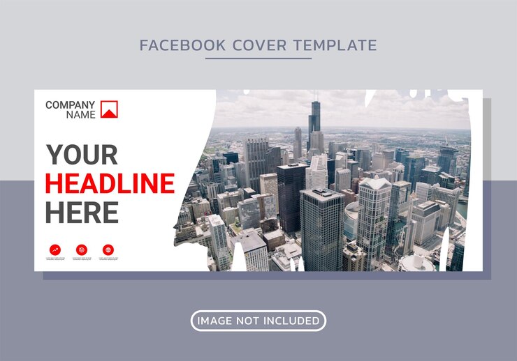 Вектор деловой корпоративный дизайн обложки facebook