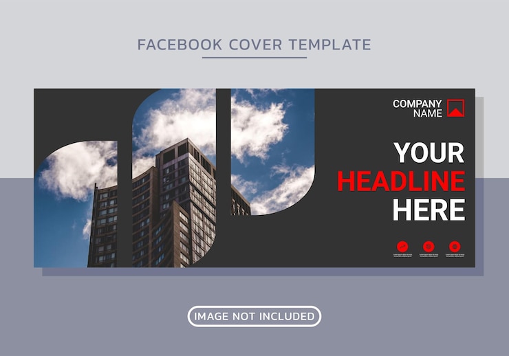 Вектор деловой корпоративный дизайн обложки facebook