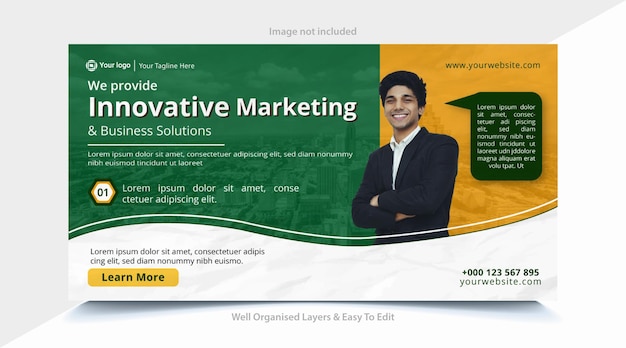 business corporate facebook cover post banner template