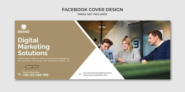 Vector business and corporate facebook cover template