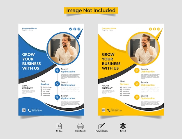 Business Corporate Flyer Template Design