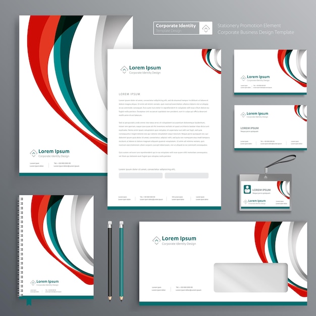 Business corporate identity template design vector