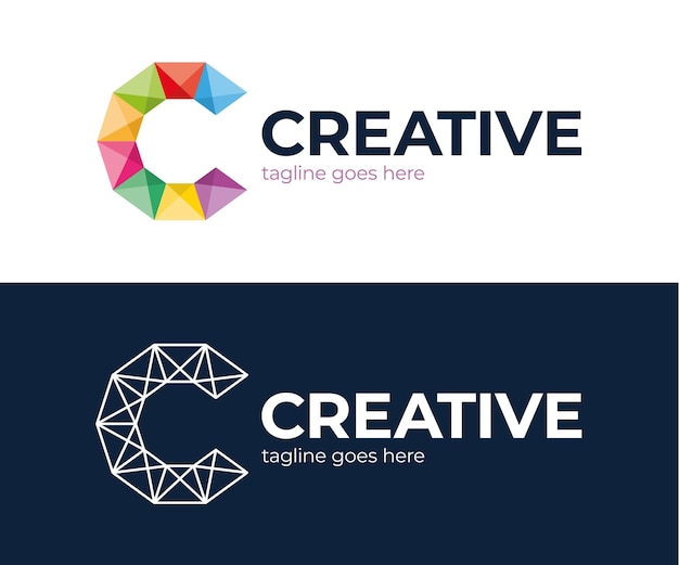 Business corporate letter C logo design  .