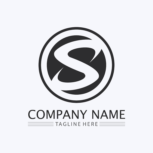 비즈니스 기업 편지 S 로고 디자인 벡터
