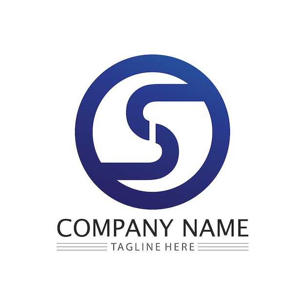 Business corporate letter S logo design vector