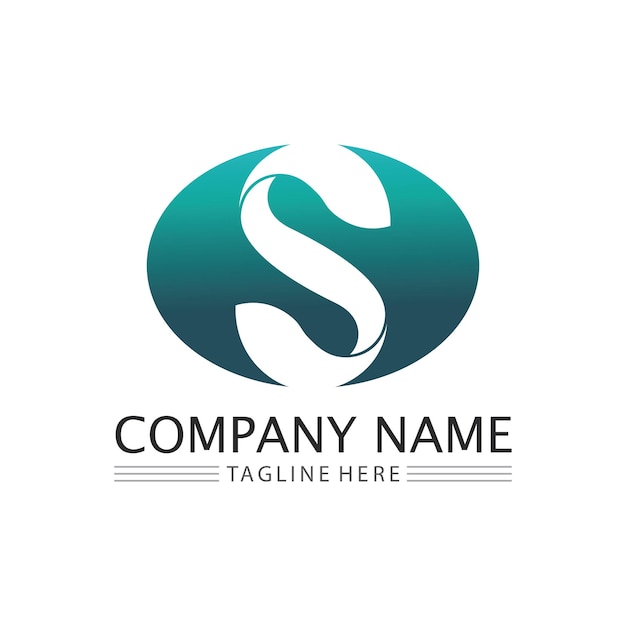 Business corporate letter s logo design vector