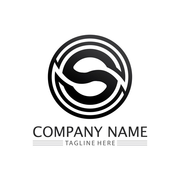 Business corporate letter S logo design vector