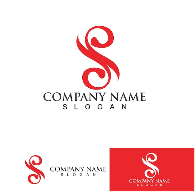 Business corporate letter S logo design vector