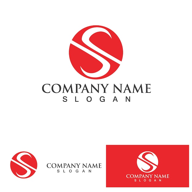 Business corporate letter s logo design vector