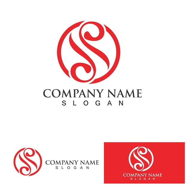 Business corporate letter S logo design vector