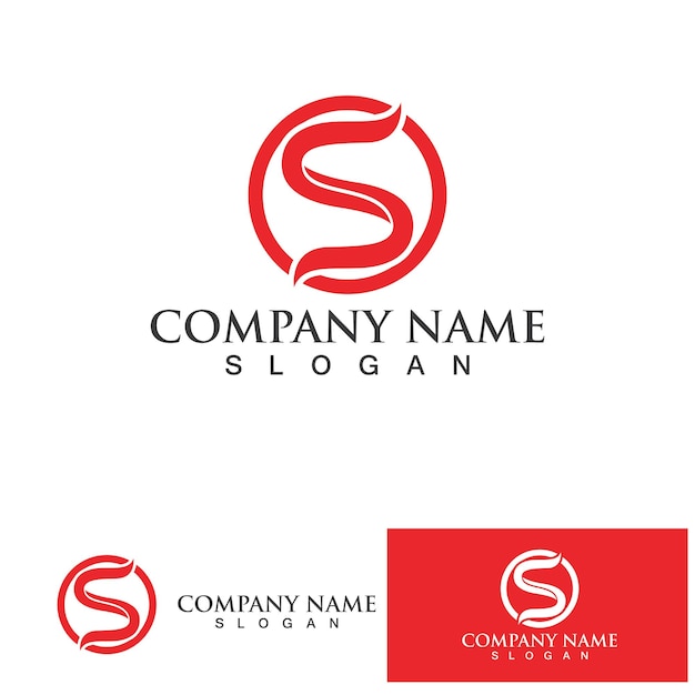 Business corporate letter S logo design vector