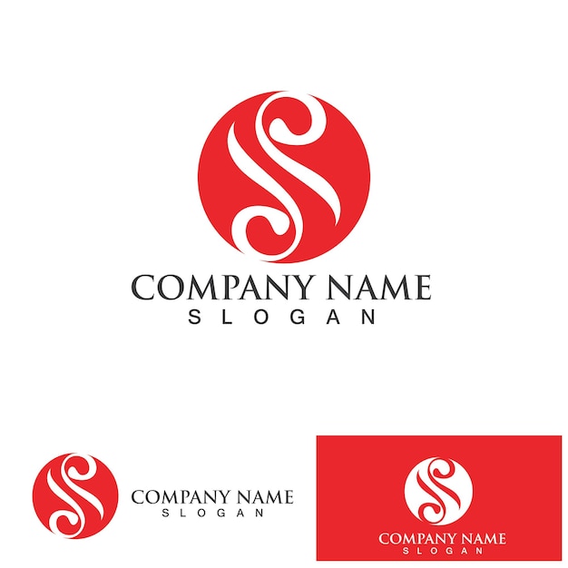 Business corporate letter S logo design vector