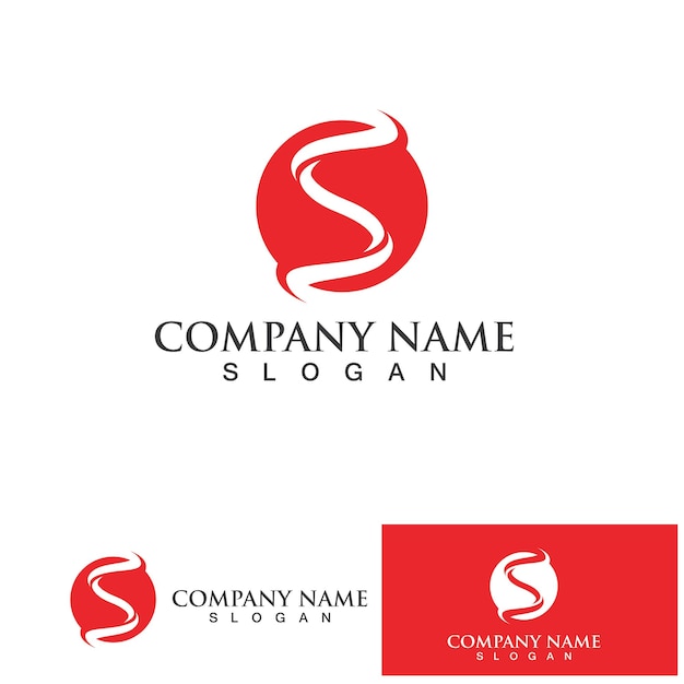 Business corporate letter S logo design vector