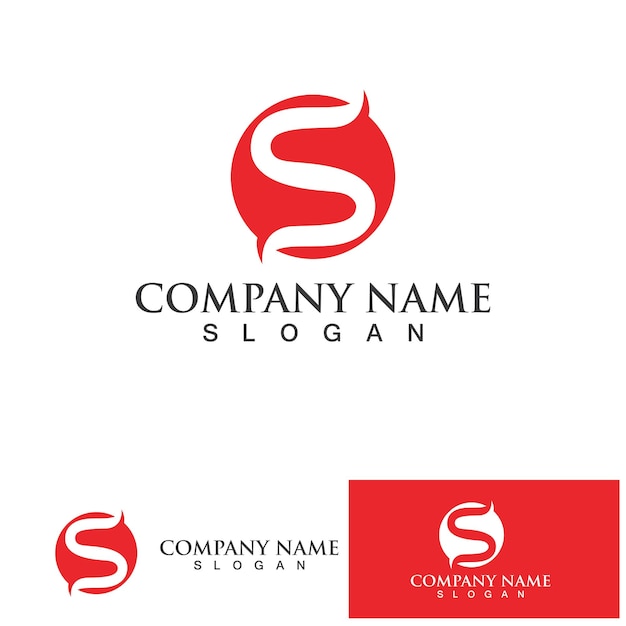 Business corporate letter S logo design vector