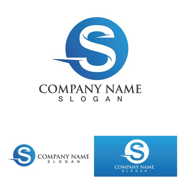 Business corporate letter S logo design vector