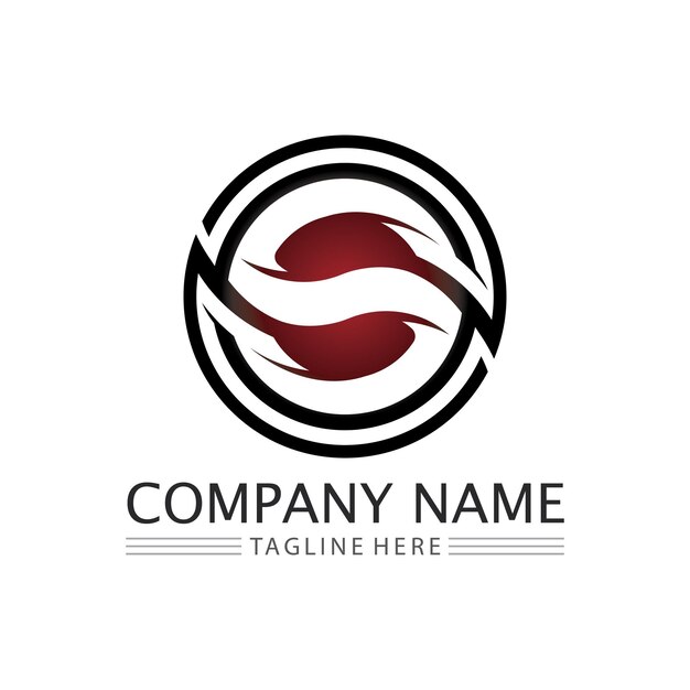 Vector business corporate letter s logo ontwerp vector