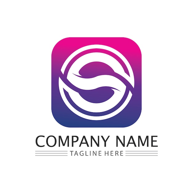 Vector business corporate letter s logo ontwerp vector