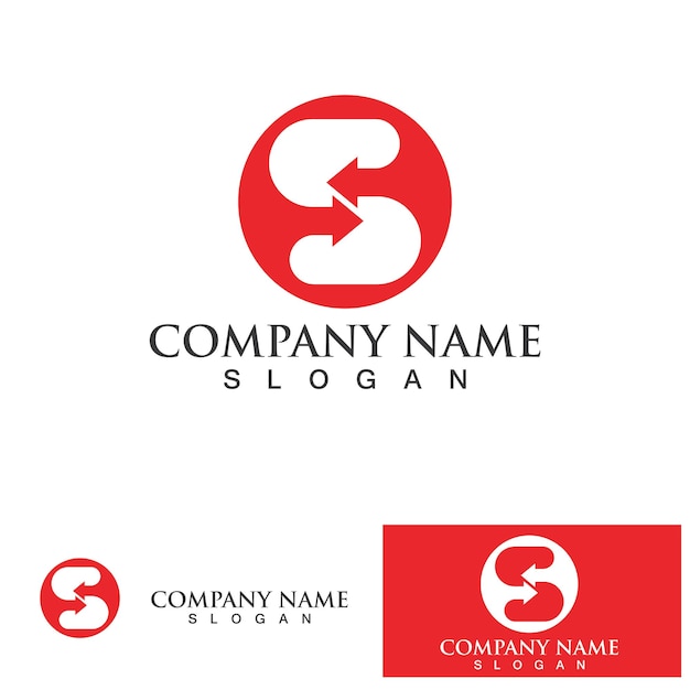Business corporate letter s logo ontwerp vector