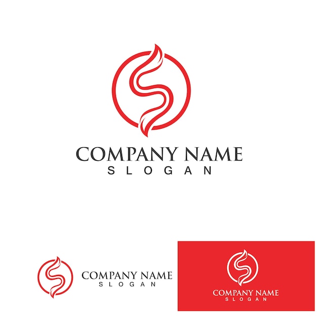 Vector business corporate letter s logo ontwerp vector