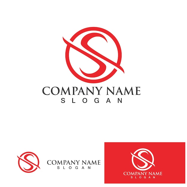 Business corporate letter s logo ontwerp vector