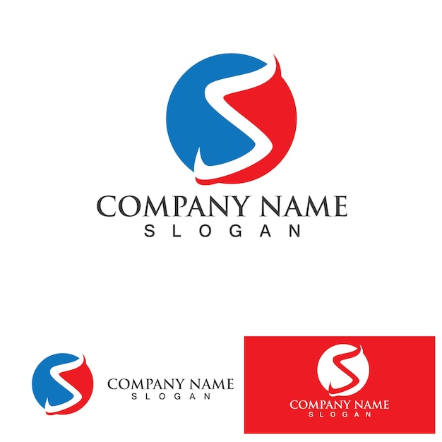 Business corporate letter s logo ontwerp vector