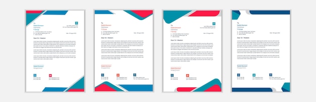 Business corporate letterhead design