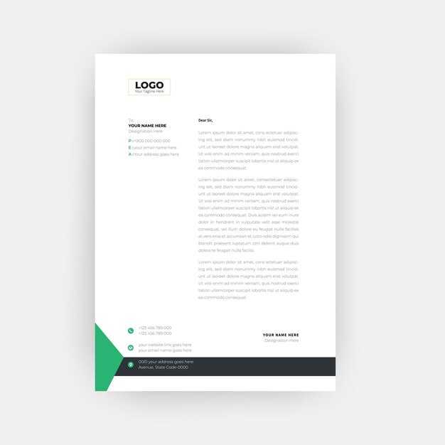 Business corporate Letterhead Template Design