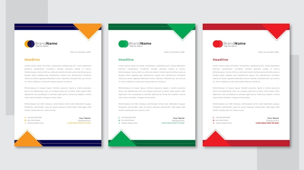 Business corporate letterhead template
