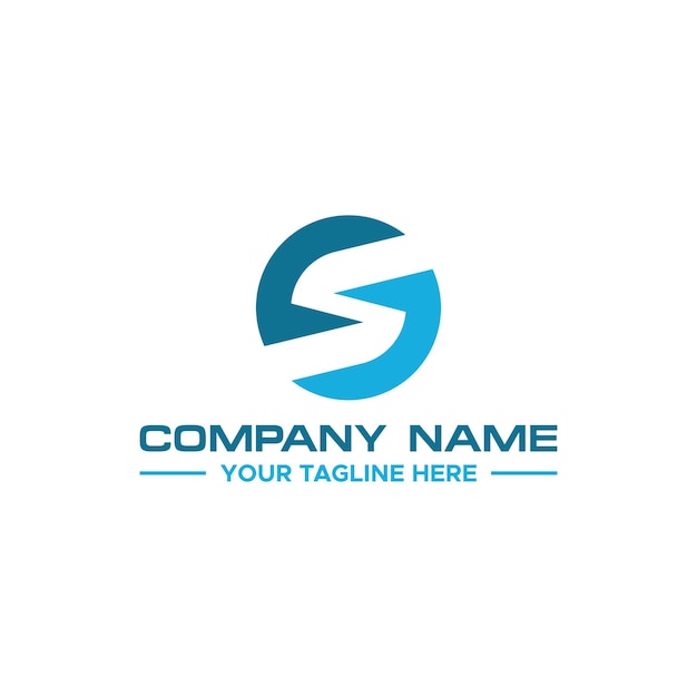 Business corporate S letter logo design vector