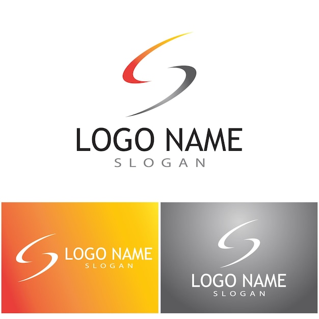 Бизнес корпоративный вектор дизайна логотипа буквы S