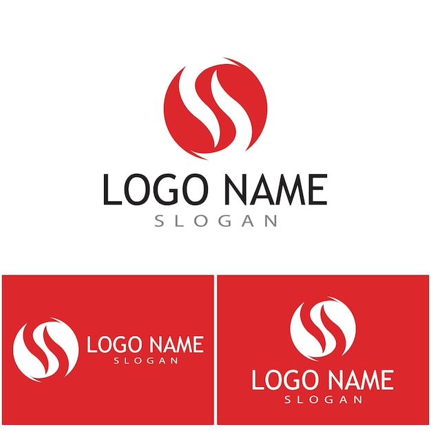 Business corporate S letter logo design vector